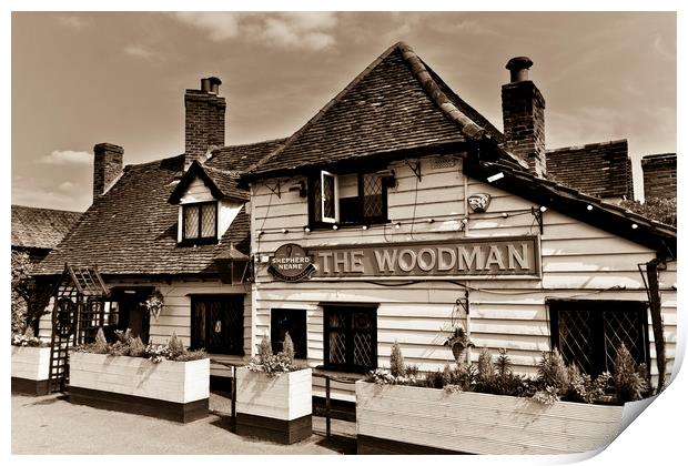 The Woodman Pub Print by David Pyatt