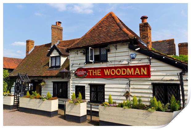 The Woodman Pub Print by David Pyatt