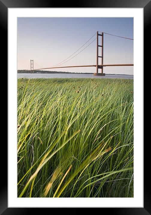 Humber bridge Framed Mounted Print by Leon Conway
