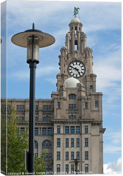 Liver Building Canvas Print by Howard Corlett
