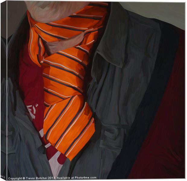 Orange Tie Canvas Print by Trevor Butcher