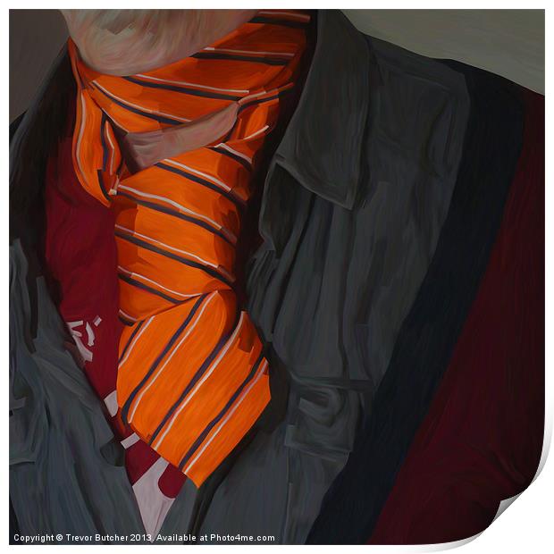 Orange Tie Print by Trevor Butcher