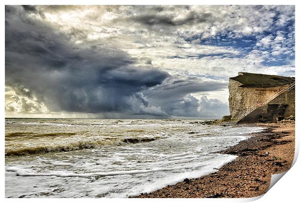 Storm at sea Print by Mike Jennings