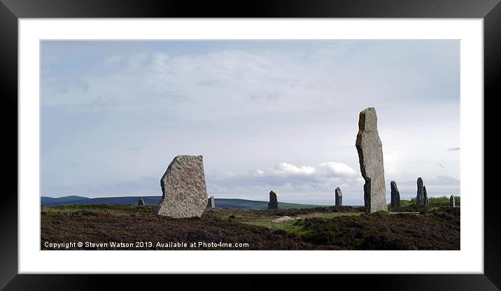 At Brodgar 2 Framed Mounted Print by Steven Watson