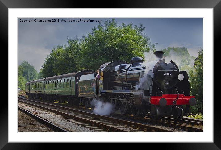 British Steam Train Framed Mounted Print by Ian Jones