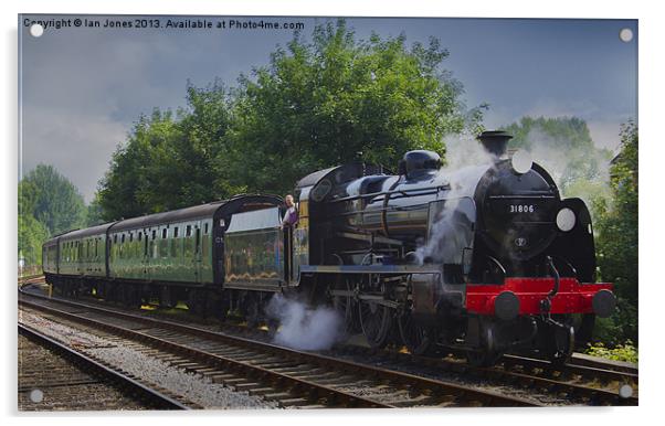 British Steam Train Acrylic by Ian Jones