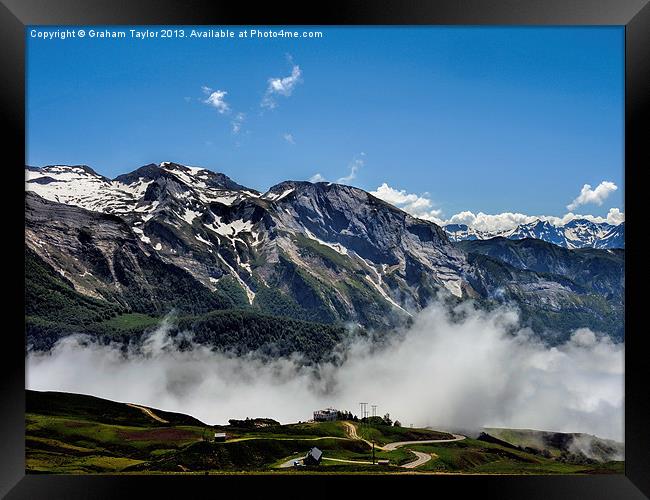 Majestic Pyrenees Mountains Framed Print by Graham Taylor