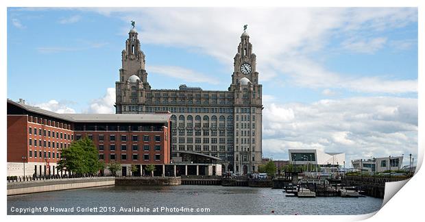 Liver Building Panorama Print by Howard Corlett
