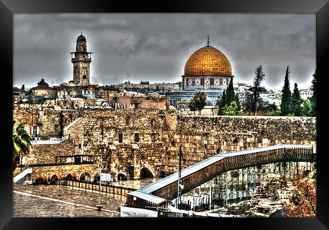Dome Of The Rock Framed Print by Michael Braham