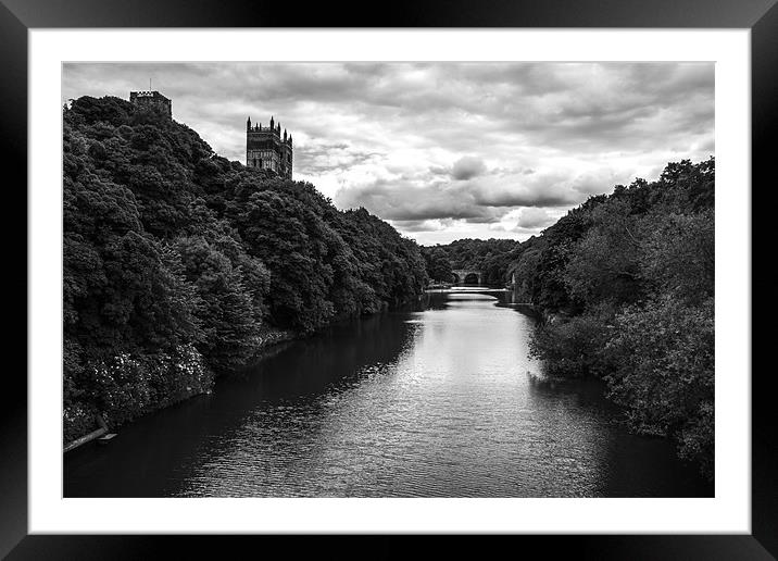 River Wear - Mono Framed Mounted Print by Jim Bryce