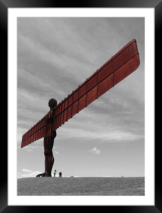 Angel of the North Framed Mounted Print by Jim Bryce