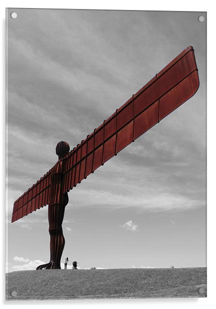 Angel of the North Acrylic by Jim Bryce