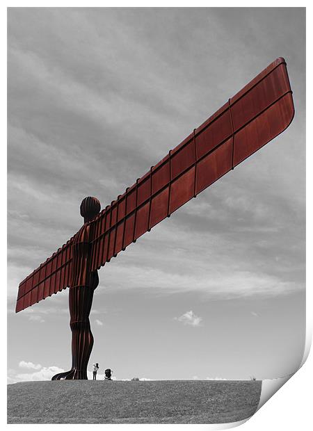 Angel of the North Print by Jim Bryce