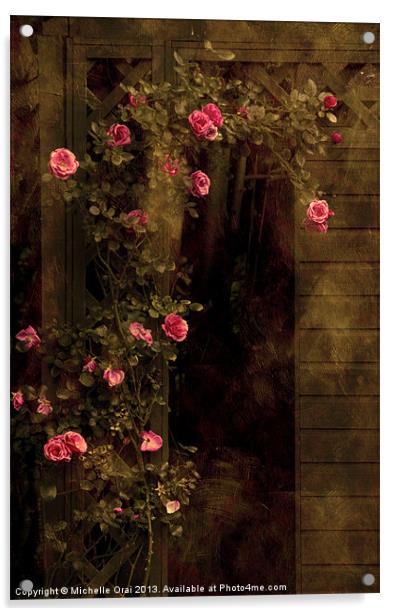 The Rose Arch Acrylic by Michelle Orai