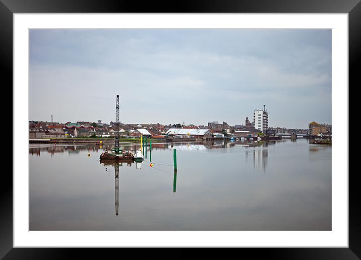 Barge on the Broads Framed Mounted Print by Howie Marsh