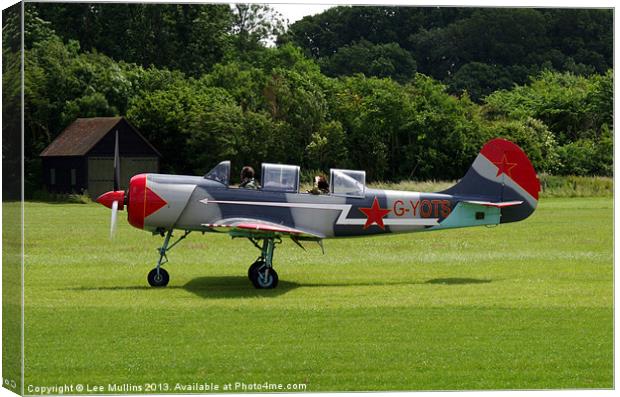 Yakolev Yak-52 at Old Warden Canvas Print by Lee Mullins