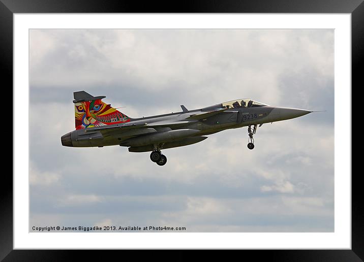 Colourful Grippen Framed Mounted Print by J Biggadike
