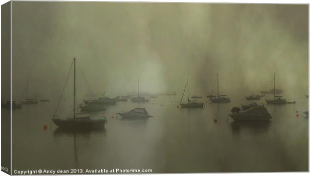 Mist at dawn Canvas Print by Andy dean