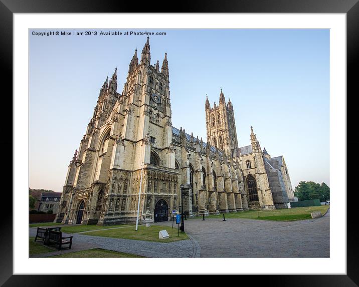 Canterbury Cathedral Framed Mounted Print by Thanet Photos