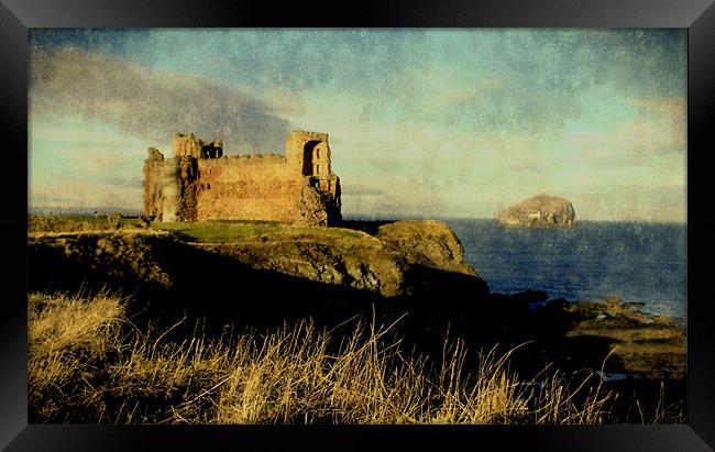 moody tantallon castle Framed Print by dale rys (LP)