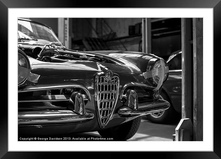Giulietta in Mono Framed Mounted Print by George Davidson