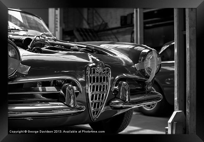 Giulietta in Mono Framed Print by George Davidson