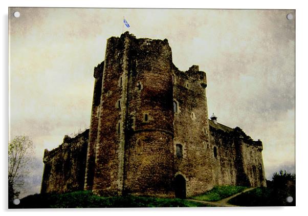 moody doune castle Acrylic by dale rys (LP)