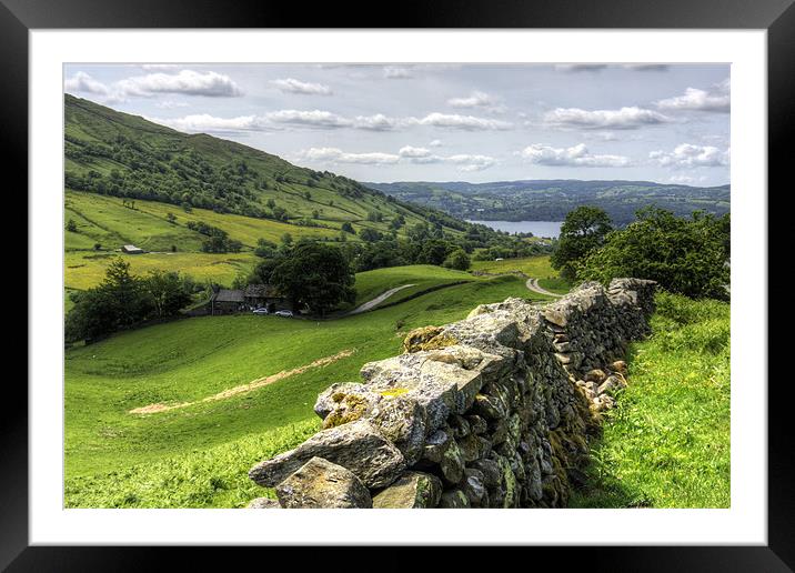 Windermere from The Struggle Framed Mounted Print by Tom Gomez