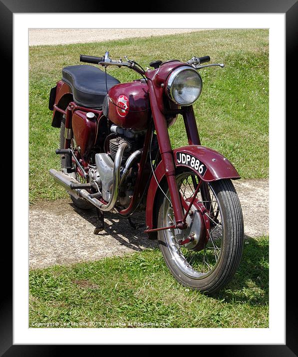 BSA A7 Shooting Star Framed Mounted Print by Lee Mullins
