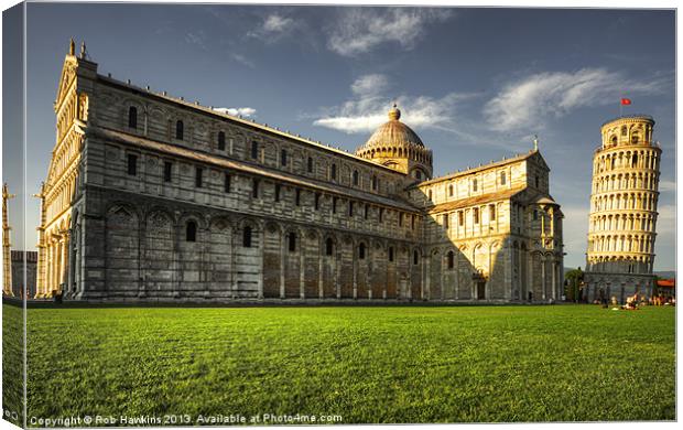 Leaning Tower of Pisa Canvas Print by Rob Hawkins