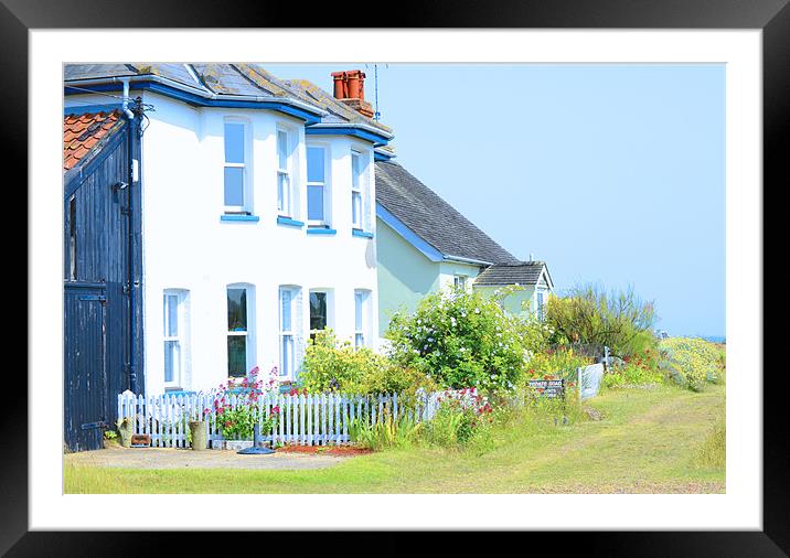 Beach House Framed Mounted Print by Gemma Shipley