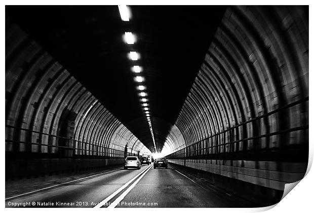 Dartford Crossing Tunnel Print by Natalie Kinnear