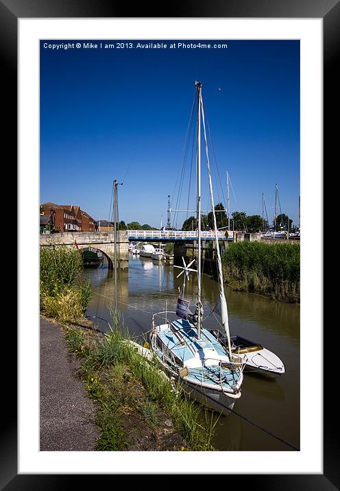 River Stour Sandwich, kent Framed Mounted Print by Thanet Photos