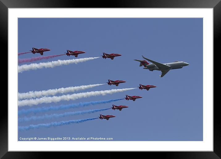 Red Arrows 4500 display Framed Mounted Print by J Biggadike