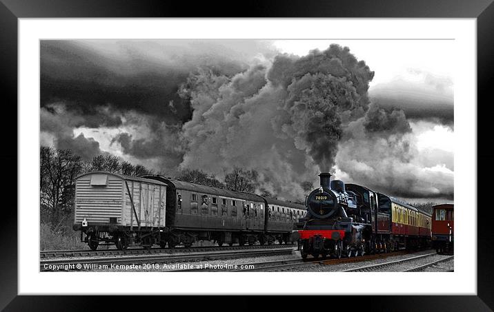 BR Standard 2 Mogul No 78019 Framed Mounted Print by William Kempster