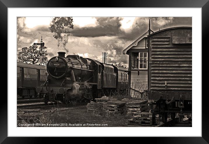 Southern Built 8F No 48624 Framed Mounted Print by William Kempster