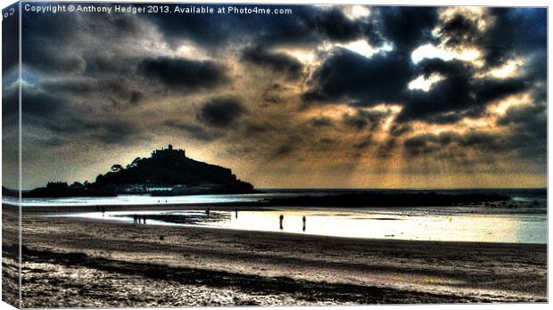 St. Michaels Mount Canvas Print by Anthony Hedger