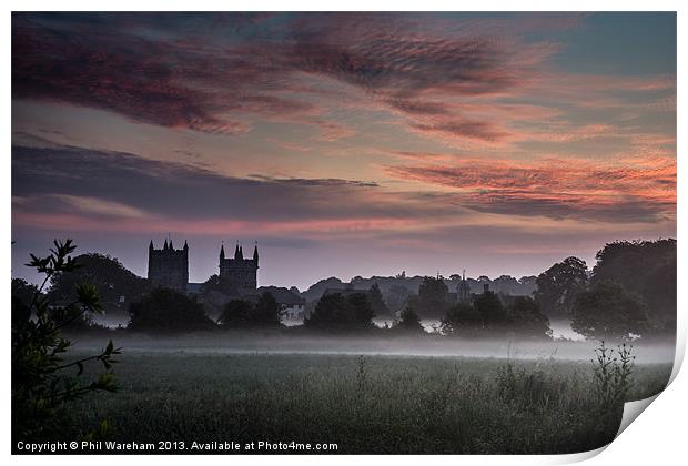 Minster in the morning Print by Phil Wareham