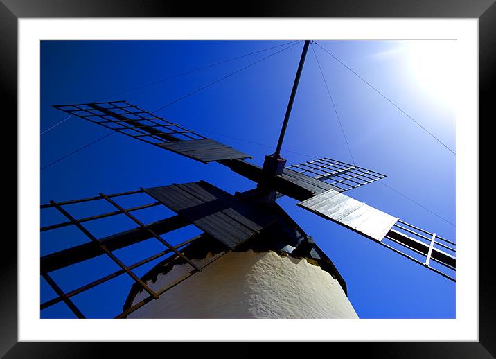 Windmill Framed Mounted Print by andy harris