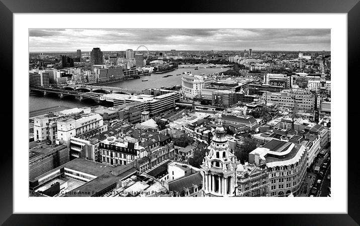 London Vista Framed Mounted Print by Carole-Anne Fooks