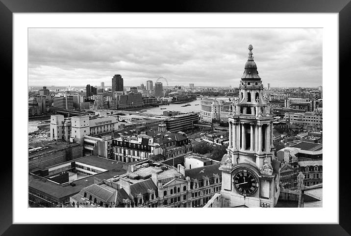 London in Black And White Framed Mounted Print by Carole-Anne Fooks