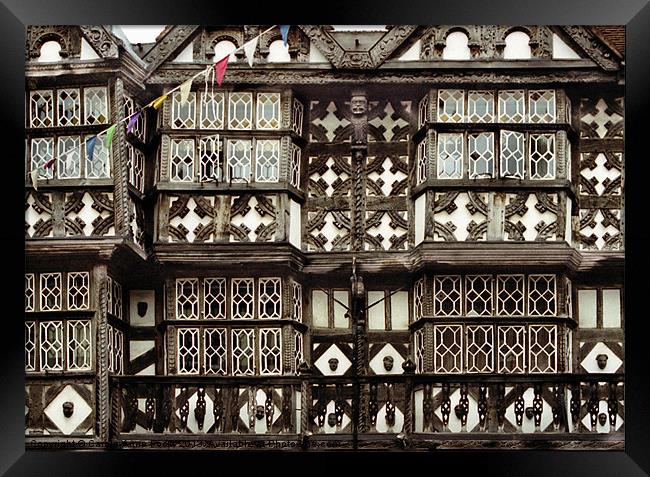 Tudor Architecture Ludlow Framed Print by Carole-Anne Fooks