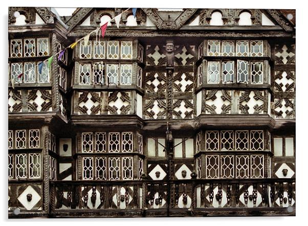 Tudor Architecture Ludlow Acrylic by Carole-Anne Fooks