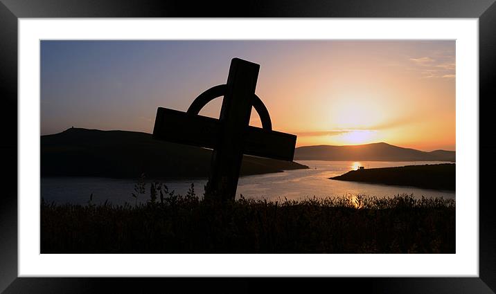Sunset Dingle Bay Framed Mounted Print by barbara walsh