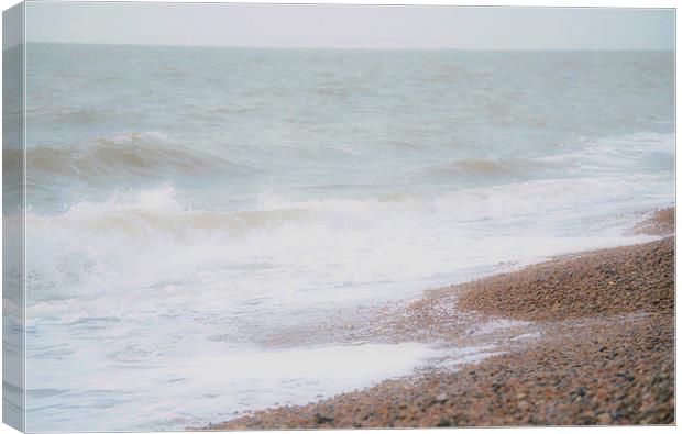 Waves along the shore Canvas Print by Gemma Shipley