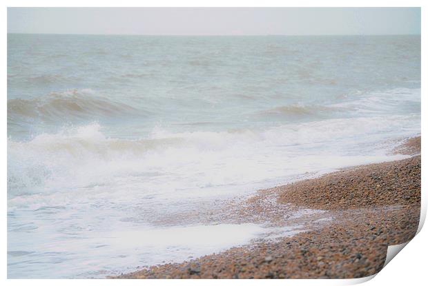 Waves along the shore Print by Gemma Shipley