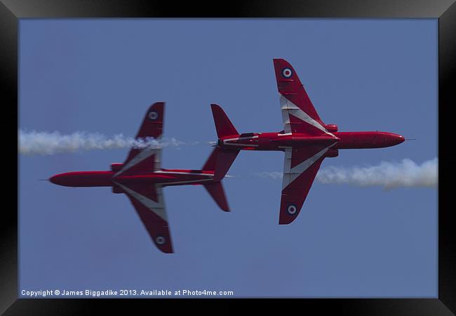 Red Crossing Framed Print by J Biggadike