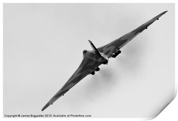Avro Vulcan XH558 Print by J Biggadike