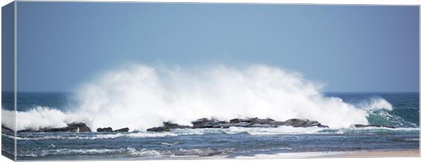 Giant Wave Crashing Canvas Print by james balzano, jr.