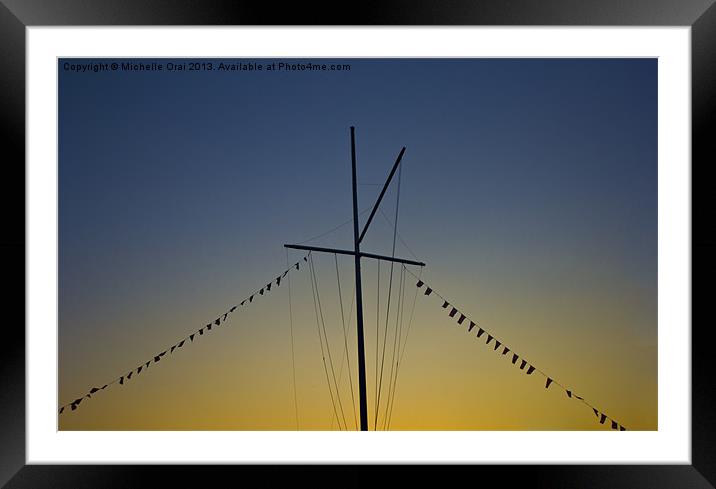 The Mast Framed Mounted Print by Michelle Orai